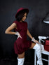 MINI kleita "MIORICA" - BORDO